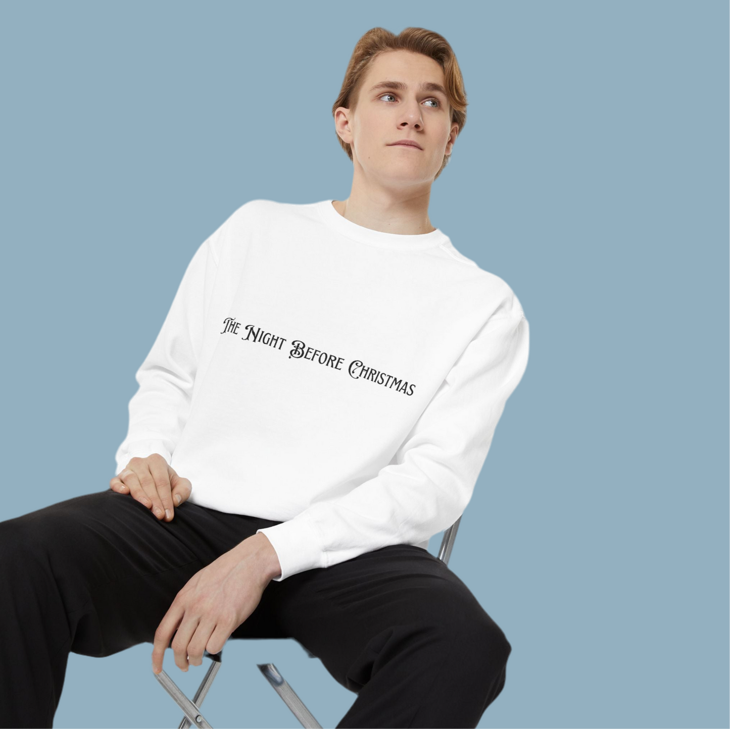 Cozy Unisex Festive Sweatshirt - 'The Night Before Christmas' - Holiday Gift, Winter Wear, Casual Cozy Top, Christmas Sweater