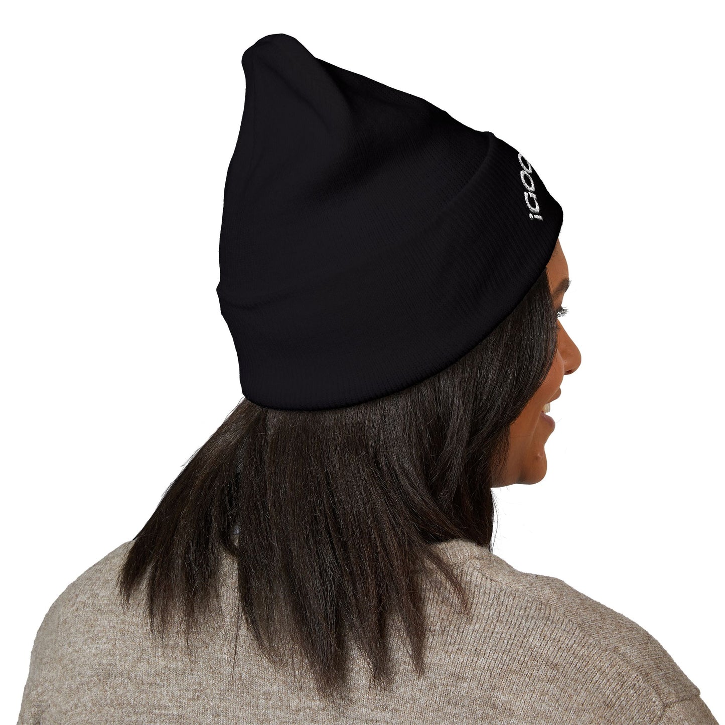 Good Vibes Cuffed Beanie - Cozy Winter Hat, Streetwear Accessories, Embroidered Gifts, Trendy Beanie for Men and Women